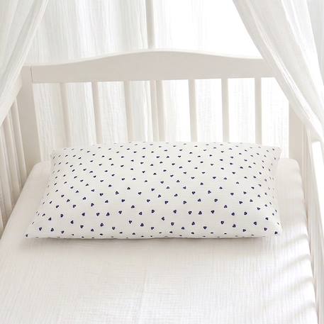Taie d'oreiller en gaze de coton réversible lovio Bleu+Rouge 2 - vertbaudet enfant 