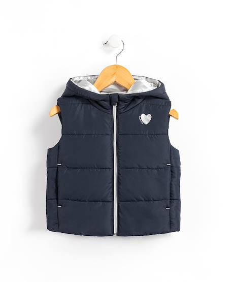 Doudoune à capuche fille Indigo 2 - vertbaudet enfant 