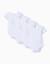 Lot de 4 bodies unis à manches courtes Blanc 1 - vertbaudet enfant 