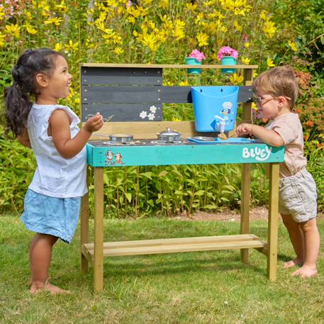 Cuisine d'extérieur bluey  bois fsc® Marron - bleu - noir 3 - vertbaudet enfant 