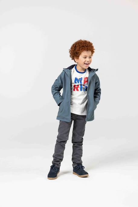 T-shirt manches longues 100% coton garçon Blanc casse 3 - vertbaudet enfant 