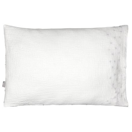 Taie d'oreiller en gaze de coton réversible lovio Bleu+Rouge 4 - vertbaudet enfant 