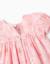 Robe en coton à motif floral et manches ballon Rose clair 3 - vertbaudet enfant 