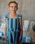Blouse en coton sans manches à rayures et à volants Bleu clair 1 - vertbaudet enfant 