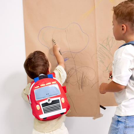 Sac à dos tiny drivers avion à hélice Rouge, gris, bleu 5 - vertbaudet enfant 