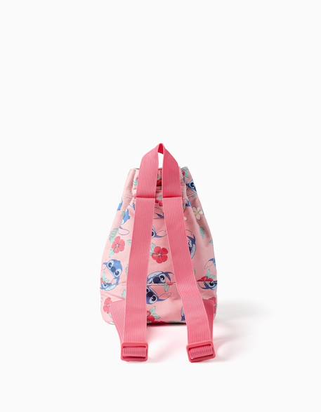 Sac seau avec bretelles et motif stitch Rose clair 3 - vertbaudet enfant 