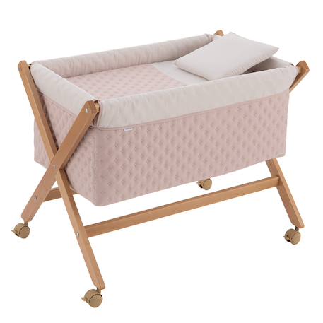 Berceau à pieds croisés en bois de hêtre avec roulettes et matelas Beige / Blanc / Camel+Beige / Blanc / Gris+Beige / Blanc / Rose+Beige / Rose+Beige / Vert / Blanc à motifs+Blanc / Beige+Blanc / Gris+Blanc / Rose+Blanc / Rose à motifs+Vert / Blanc+Vert / Blanc à motifs 12 - vertbaudet enfant 