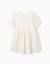 Robe à manches courtes en coton avec broderie anglaise Beige clair 1 - vertbaudet enfant 