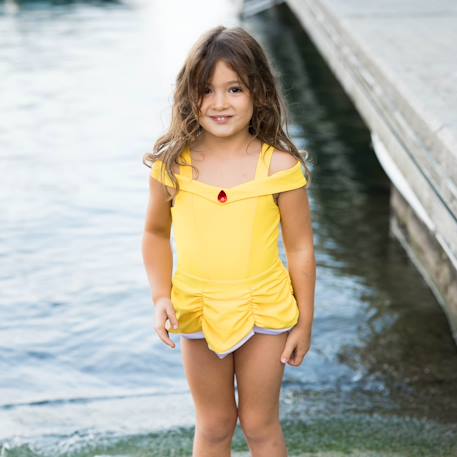 Maillot de bain 1 pièce princesse uv upf 50+ Jaune 1 - vertbaudet enfant 