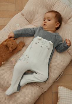 Bébé-Pyjama, surpyjama-Pyjama bébé en velours ouverture zippée rêverie