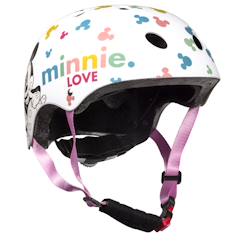Jouet-Jeux de plein air-Casque sport enfant minnie blanc avec logos