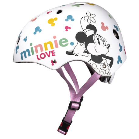 Casque sport enfant minnie blanc avec logos Blanc avec logos 3 - vertbaudet enfant 