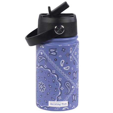 Gourde isotherme avec paille anti-fuite summer Bleu+Vert 3 - vertbaudet enfant 