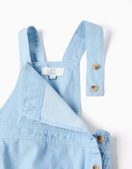 Body avec motif + combinaison en jean Bleu clair 4 - vertbaudet enfant 