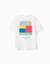 T-shirt en coton avec imprimés creativity Blanc 3 - vertbaudet enfant 