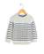 Pull garçon Fond gris chine raye indigo 1 - vertbaudet enfant 