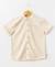 Chemise manches courtes 100% coton garçon Fond grege raye beige 2 - vertbaudet enfant 