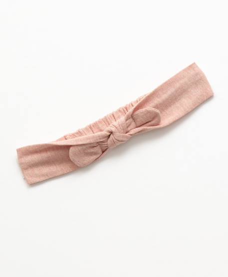 Ensemble robe + bandeau 100% coton bébé fille Fond blanc casse raye rose 3 - vertbaudet enfant 
