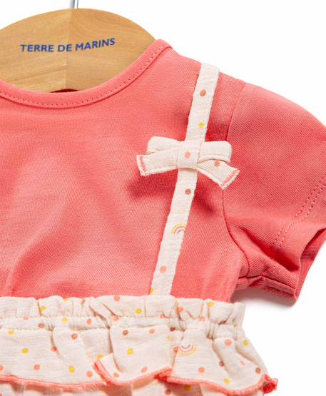 Ensemble salopette + haut 100% coton bébé fille Imprime 4 - vertbaudet enfant 