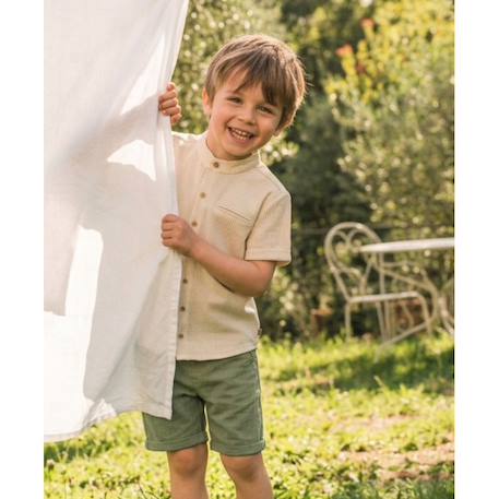 Bermuda 100% coton garçon Kaki 5 - vertbaudet enfant 
