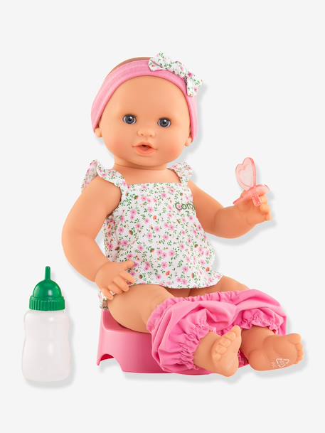 Poupon Emma fait pipi fleurie rose 3 - vertbaudet enfant 