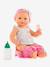 Poupon Emma fait pipi fleurie rose 3 - vertbaudet enfant 