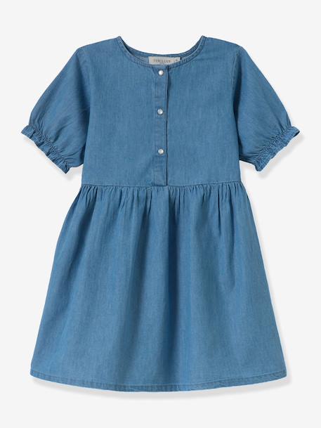 Robe courte denim stone 1 - vertbaudet enfant 