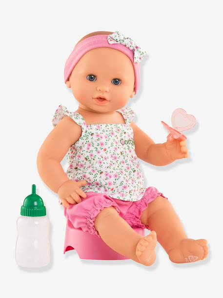 Poupon Emma fait pipi fleurie rose 5 - vertbaudet enfant 