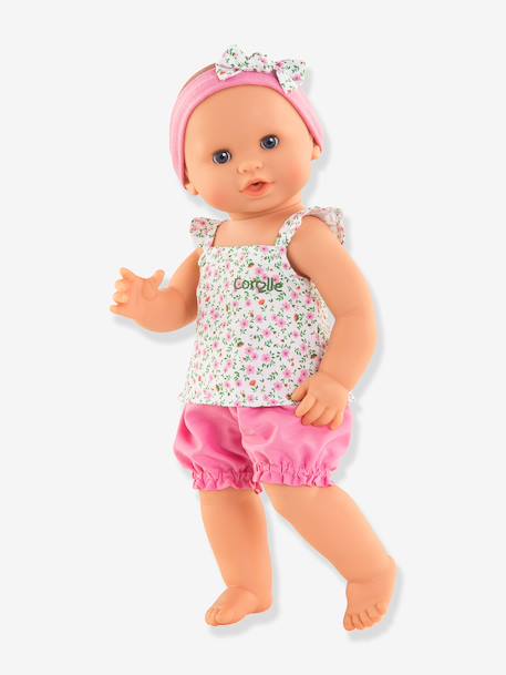 Poupon Emma fait pipi fleurie rose 2 - vertbaudet enfant 
