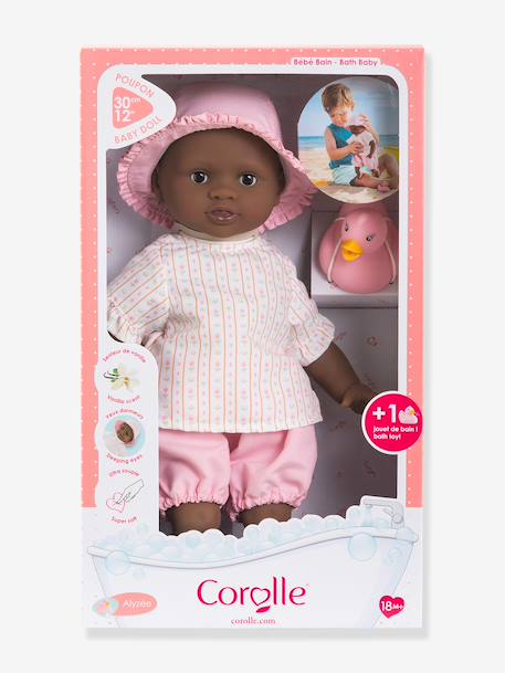 Poupon bébé Bain Alyzée tulipes 30 cm rose 5 - vertbaudet enfant 