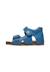 Sandales en cuir avec boucle et scratch bea Bleu-+Gris-+Jaune-+Marine-+Marron-+Orange- 3 - vertbaudet enfant 