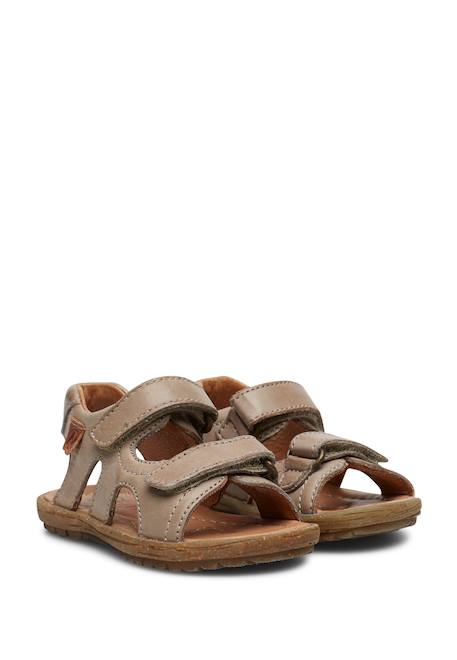 Sandales en cuir sky Beige-+Orange-+Vert clair- 2 - vertbaudet enfant 