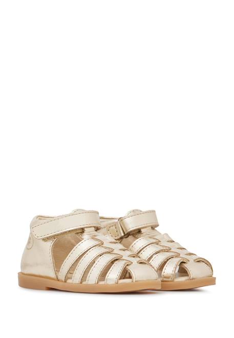 Sandales en cuir wakatobi Platine- 2 - vertbaudet enfant 