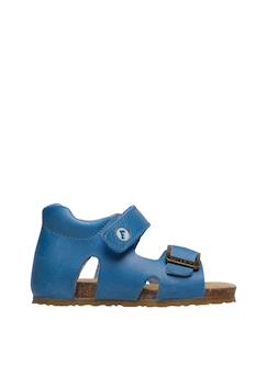 Chaussures-Sandales en cuir avec boucle et scratch bea