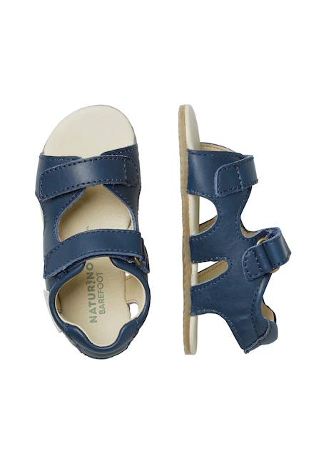 Sandales barefoot en cuir barefoot sky Marine- 4 - vertbaudet enfant 