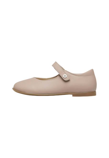 Ballerines en cuir avec bride darling Rose antique- 3 - vertbaudet enfant 