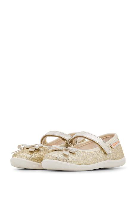 Ballerines en cuir pailleté claries 2 Platine- 5 - vertbaudet enfant 