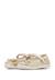 Ballerines en cuir pailleté claries 2 Platine- 5 - vertbaudet enfant 