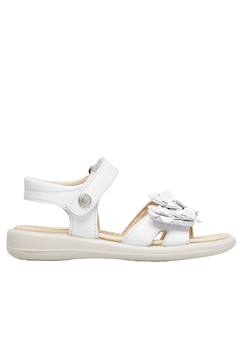Chaussures-Sandales en cuir avec fleurs appliquées brahma