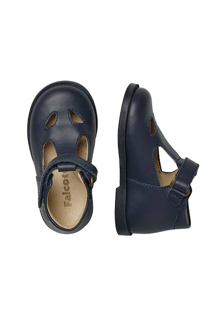 Sandales semi coute' Blanc-+Marine- 9 - vertbaudet enfant 