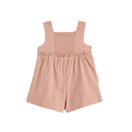 Barboteuse bébé en broderie anglaise + headband poésie d'été Rose 4 - vertbaudet enfant 
