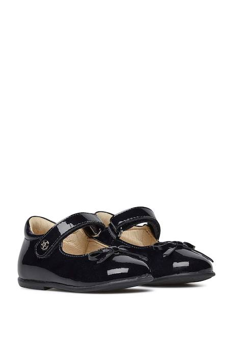 Ballerines en verni avec sangle ballet Bleu nuit- 2 - vertbaudet enfant 