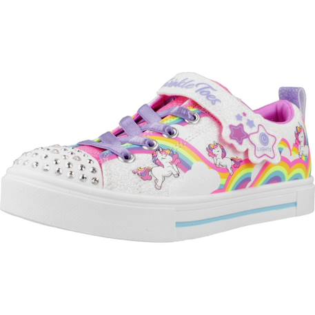 Chaussures à led twinkle sparks - jumpin clouds fille Blanco 4 - vertbaudet enfant 