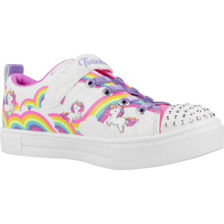 Chaussures à led twinkle sparks - jumpin clouds fille Blanco 5 - vertbaudet enfant 