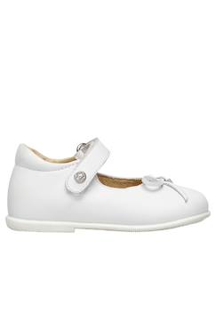 Chaussures-Ballerines à nœud en cuir ballet