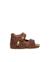Sandales en cuir avec boucle et scratch bea Bleu-+Gris-+Jaune-+Marine-+Marron-+Orange- 21 - vertbaudet enfant 