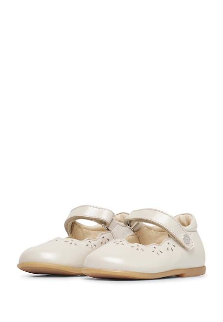 Ballerines en cuir olya Beige- 5 - vertbaudet enfant 