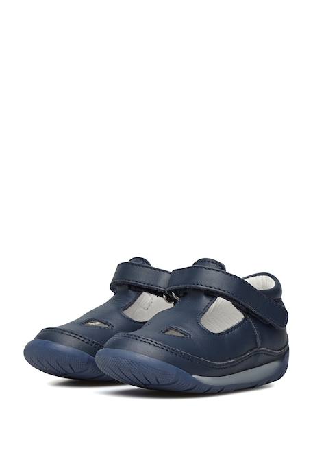 Sandales à œillets san diego new Blanc-+Marine- 10 - vertbaudet enfant 