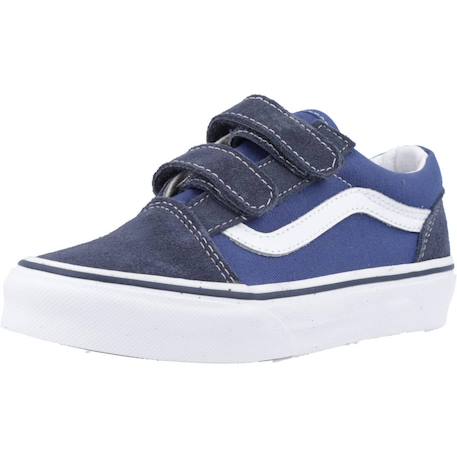 Chaussures old skool à scratch – style classique et confort enfant Bleu 4 - vertbaudet enfant 