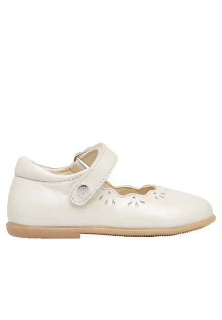 Ballerines en cuir olya Beige- 1 - vertbaudet enfant 